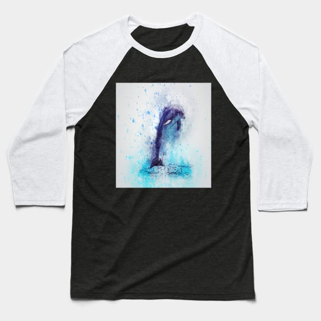 Dolphin Baseball T-Shirt by STAR SHOP